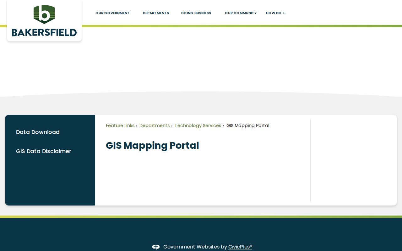 Bakersfield neighbors GIS mapping portal