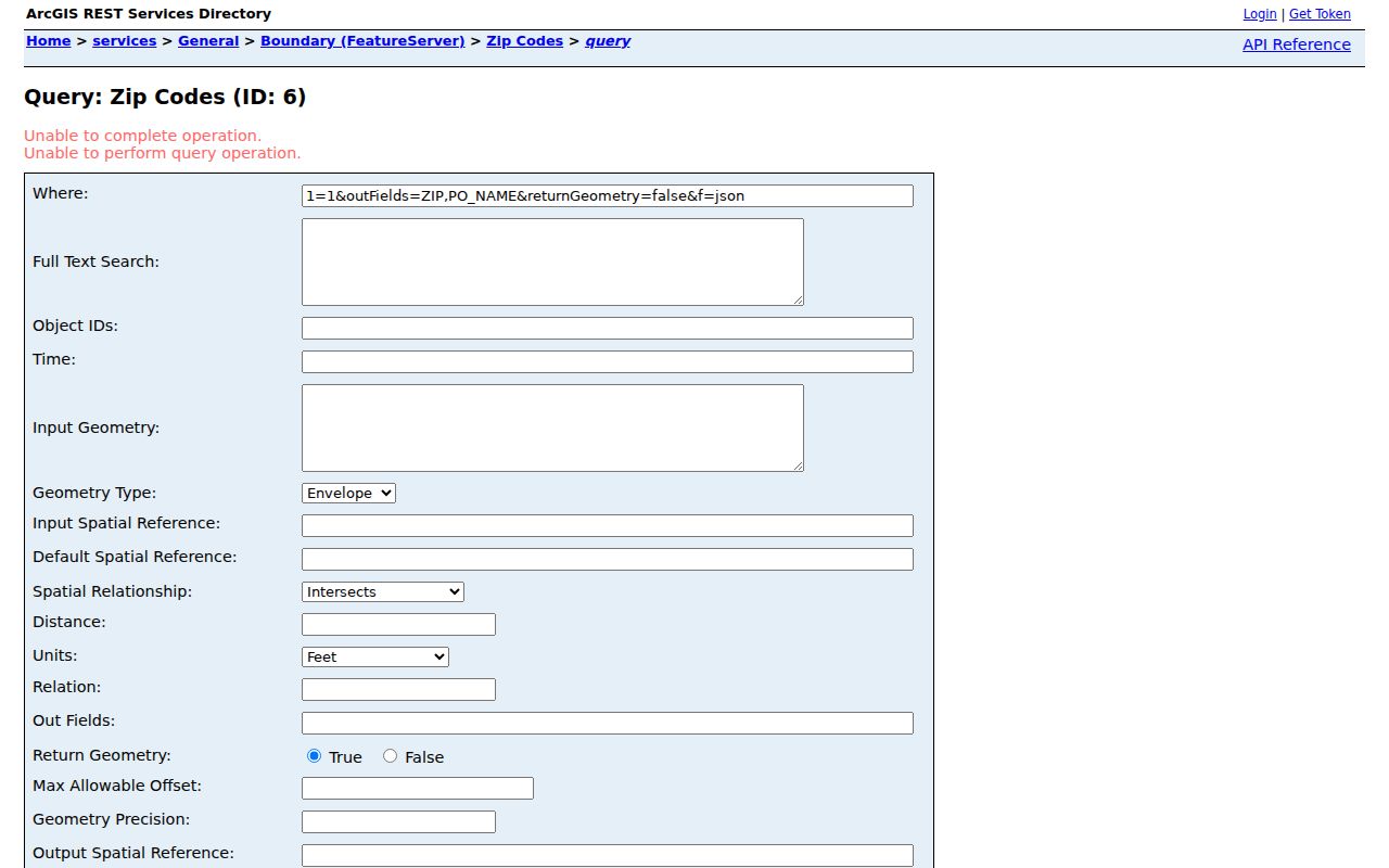 Bakersfield ZIP code directory GIS ZIP layer query